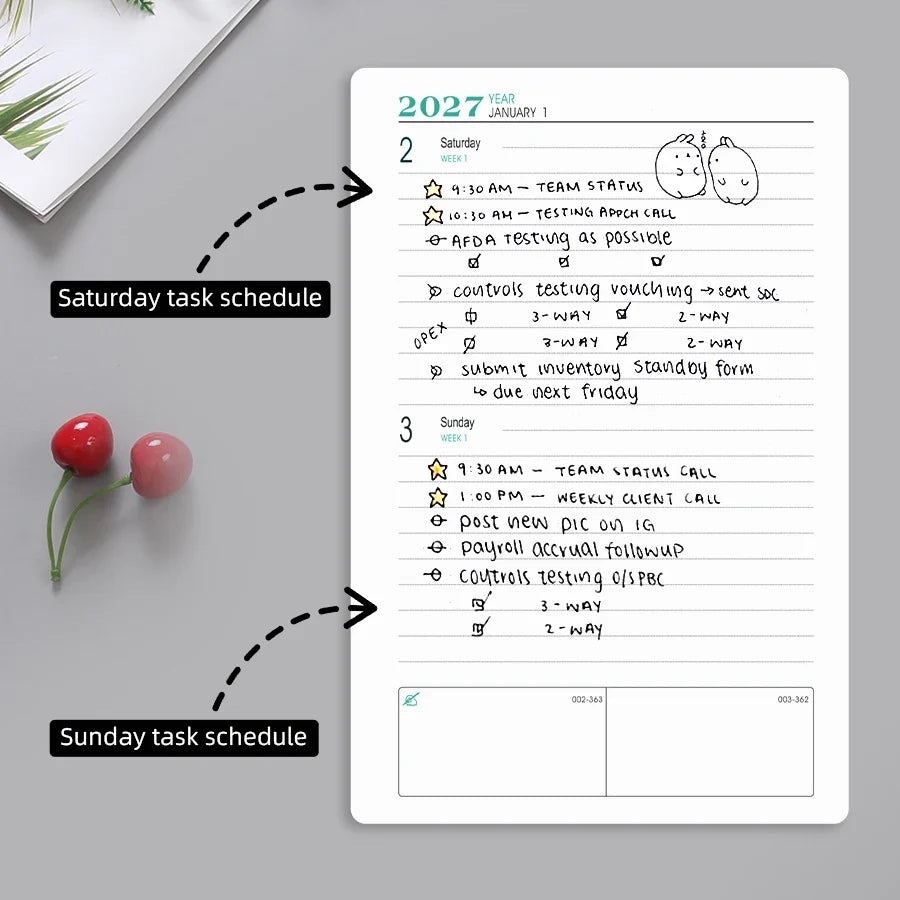 Hardcopy - 2027 A5 Daily Planner | 320 Pages