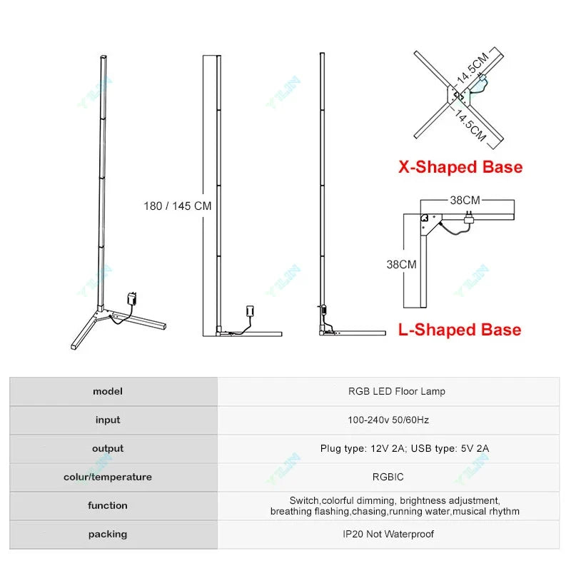 Smart RGBIC LED Floor Lamp