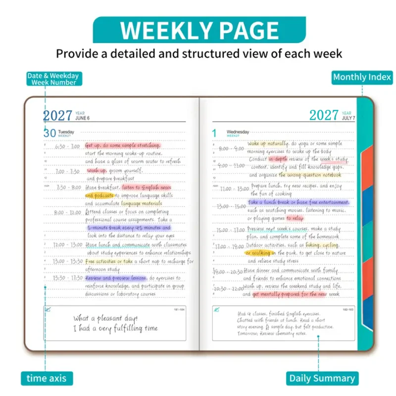 Hardcopy - 2027 A5 Daily Planner | 320 Pages