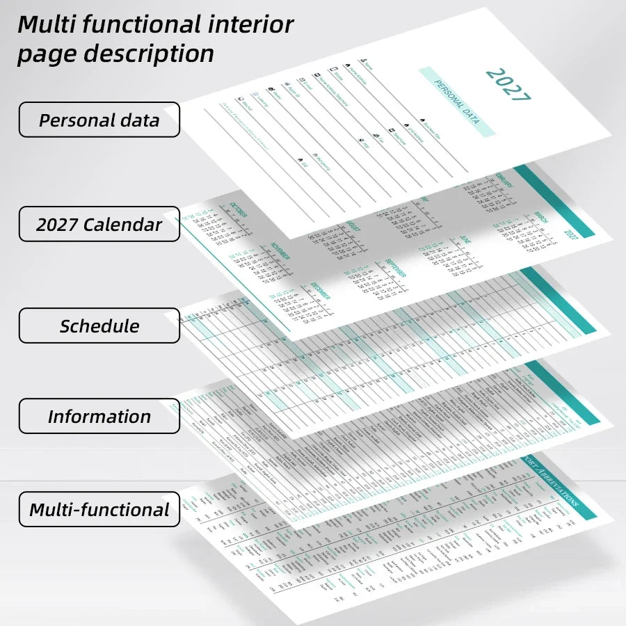 Hardcopy - 2027 A5 Daily Planner | 320 Pages