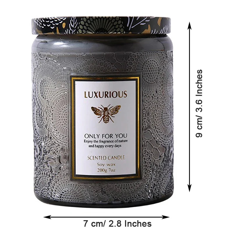 Scented Soy Wax Jar Candle