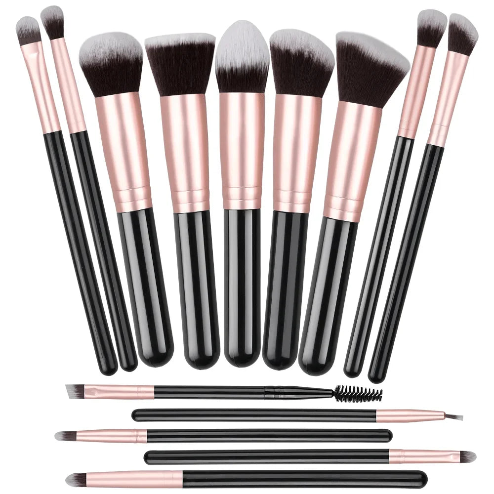 Makeup Brush Set – 14 or 16 Pieces