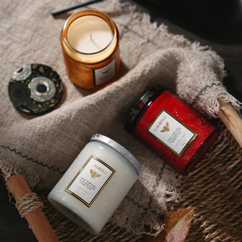 Scented Soy Wax Jar Candle
