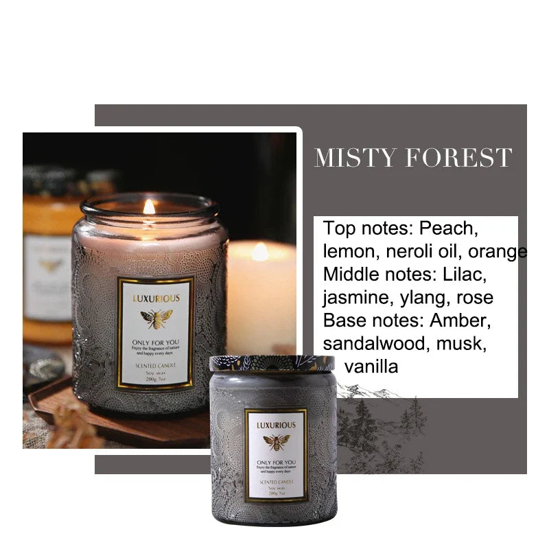 Scented Soy Wax Jar Candle
