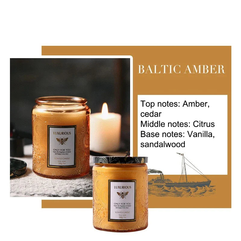 Scented Soy Wax Jar Candle