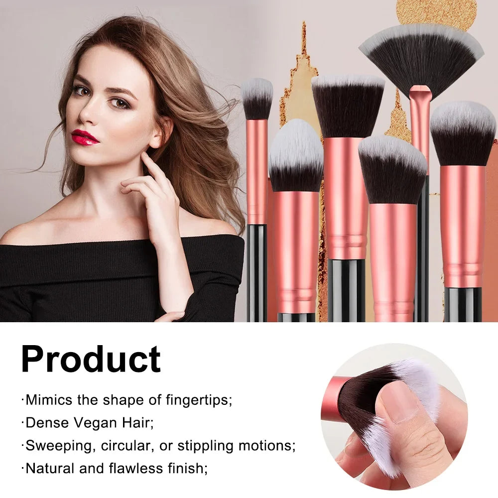 Makeup Brush Set – 14 or 16 Pieces
