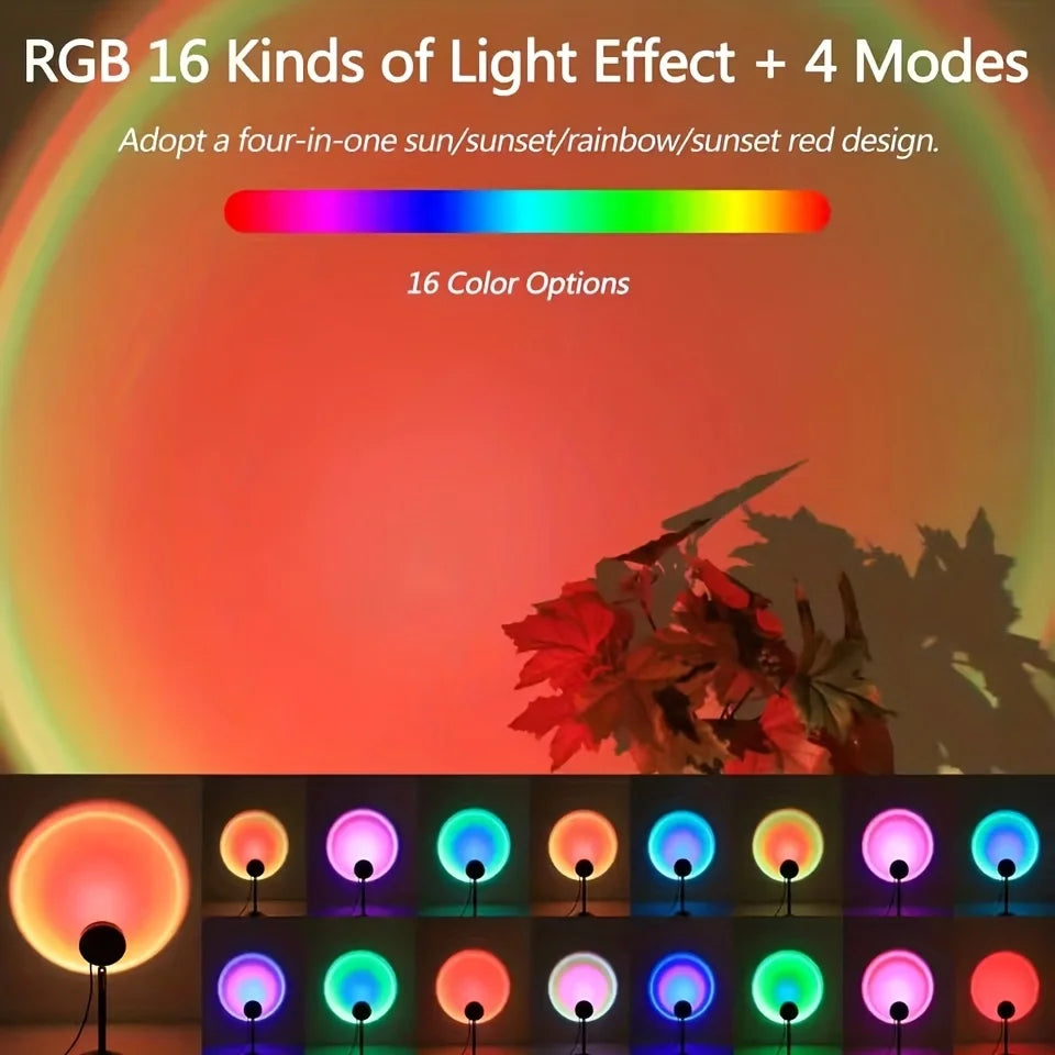 16-Colour Sunset Projector Lamp