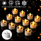 Solar LED Tea Candles (1/2/4/8/10pc options)