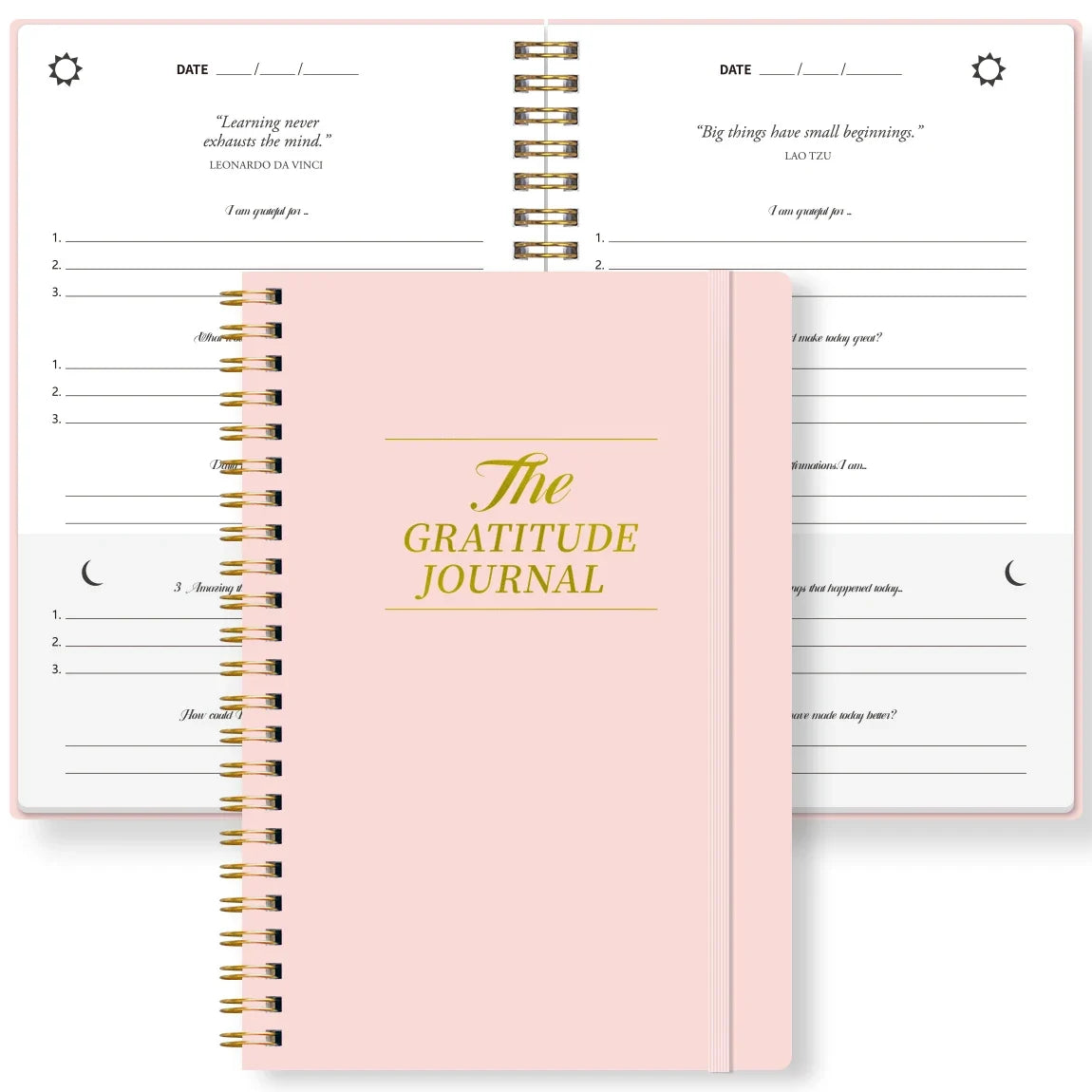 A5 Guided Gratitude Journal | Spiral Hardcover