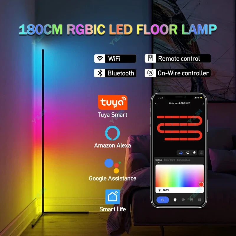 Smart RGBIC LED Floor Lamp