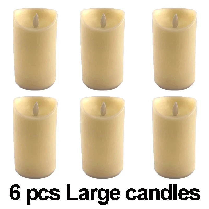 Moving-Flame LED Candles