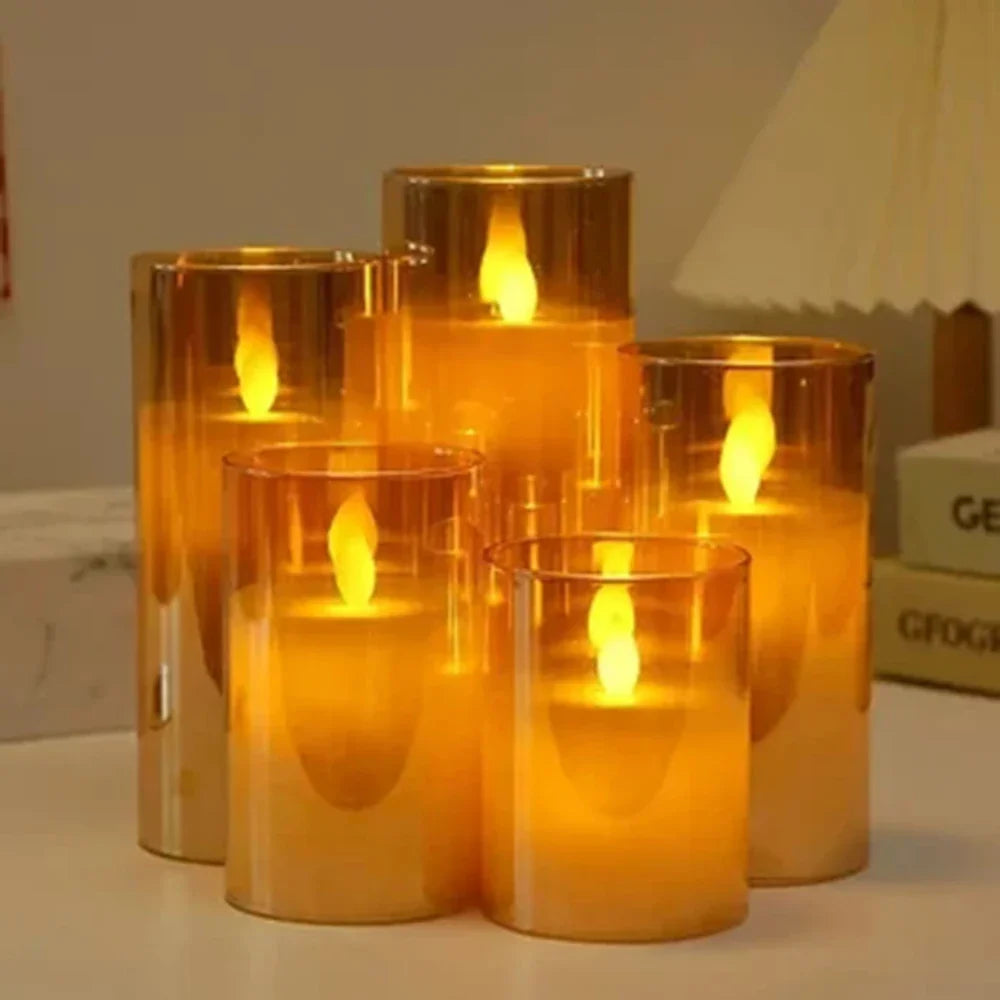 Remote-Control LED Flameless Candle Set