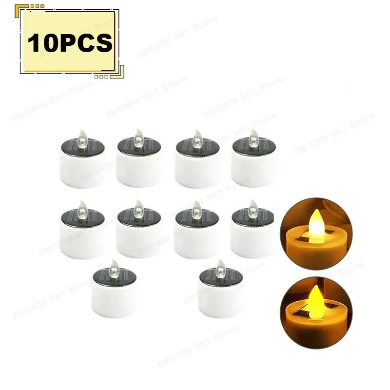 Solar LED Tea Candles (1/2/4/8/10pc options)