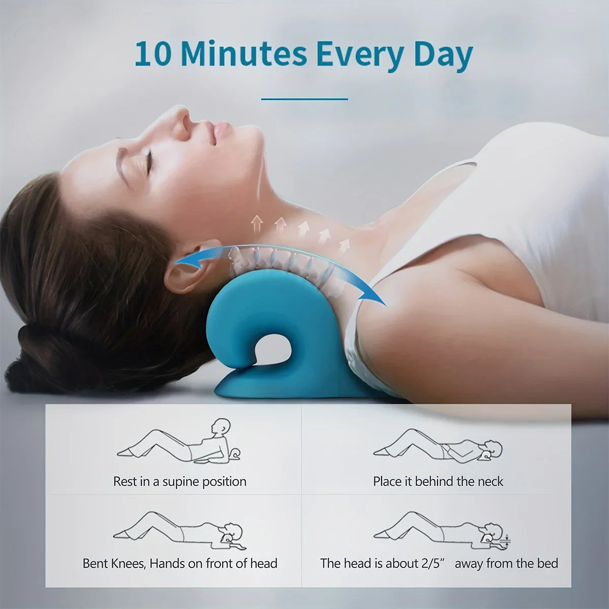 Neck Support Stretching Pillow