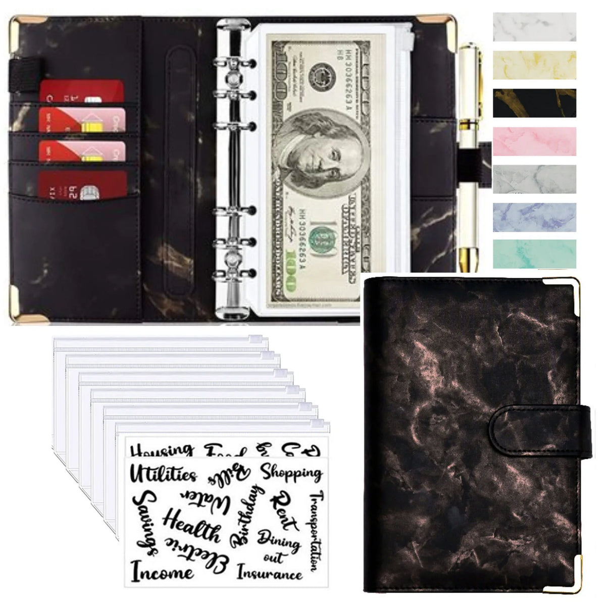 A6 Budget Binder & Savings Organiser (binder options)