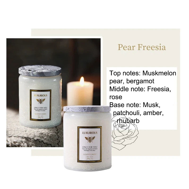 Scented Soy Wax Jar Candle