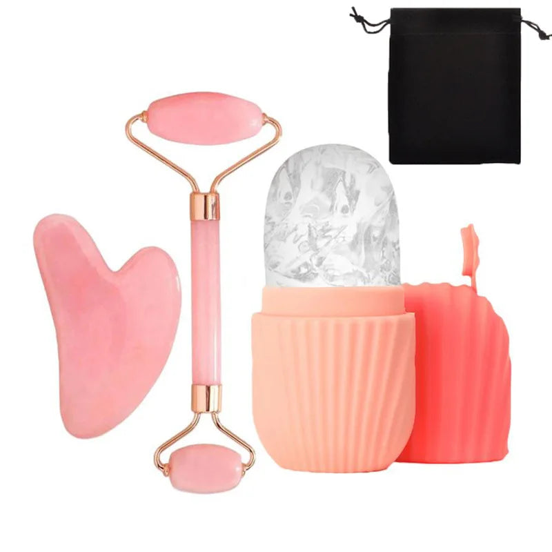 Ice Face Roller & Gua Sha Set