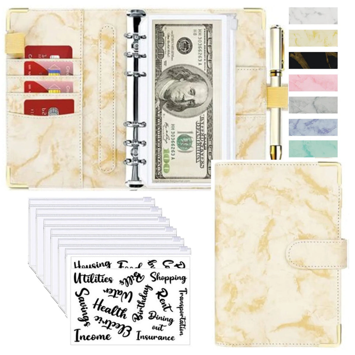 A6 Budget Binder & Savings Organiser (binder options)