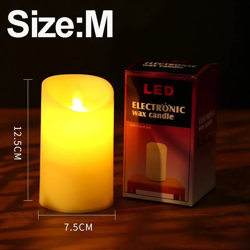Moving-Flame LED Candles