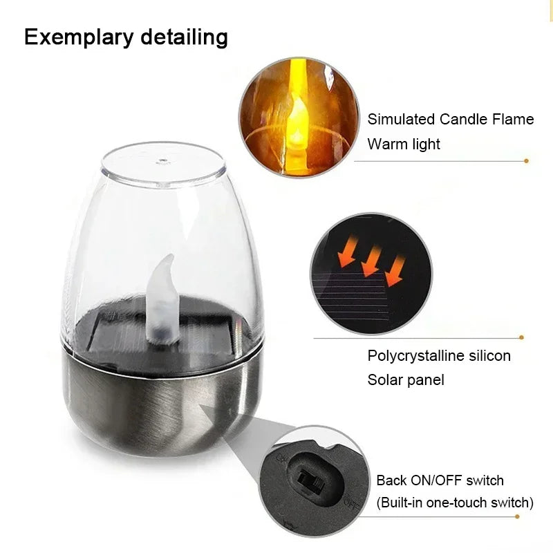 Rechargeable Solar LED Candles
