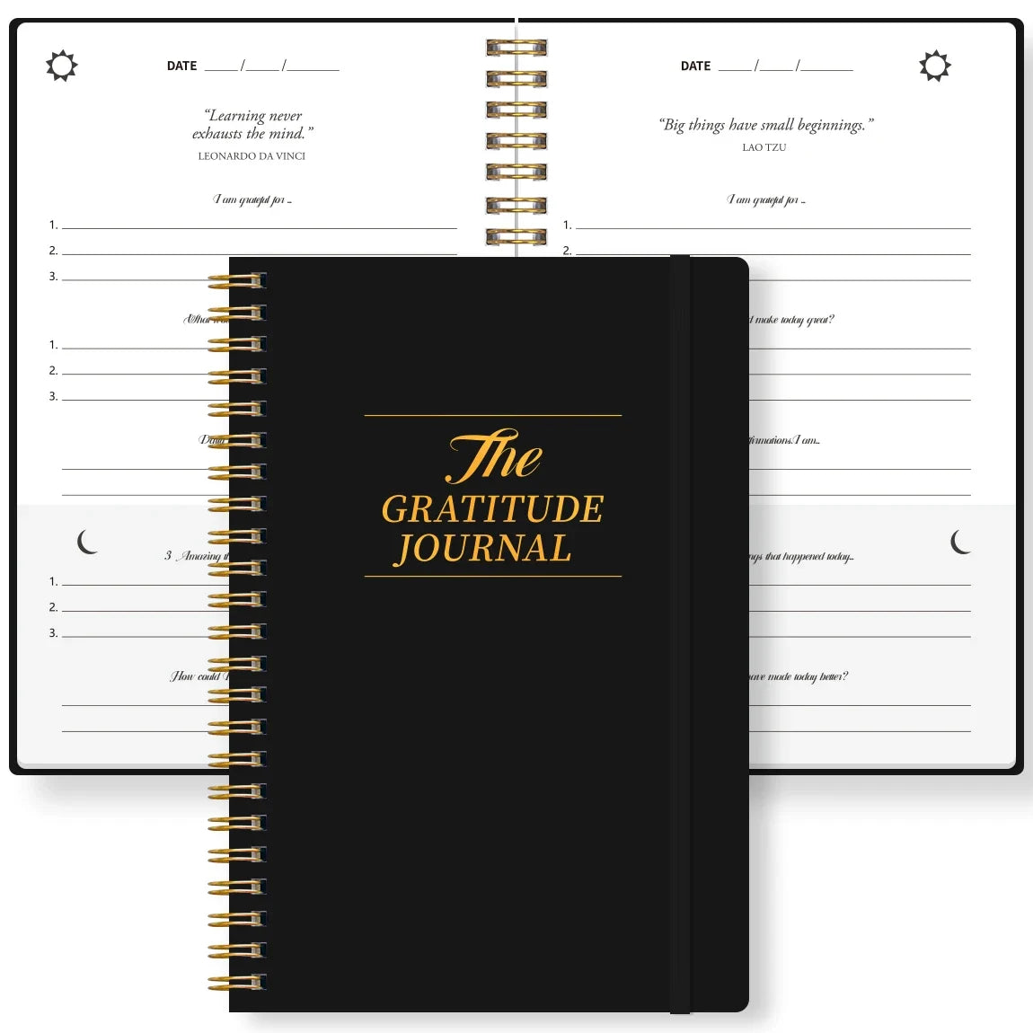A5 Guided Gratitude Journal | Spiral Hardcover