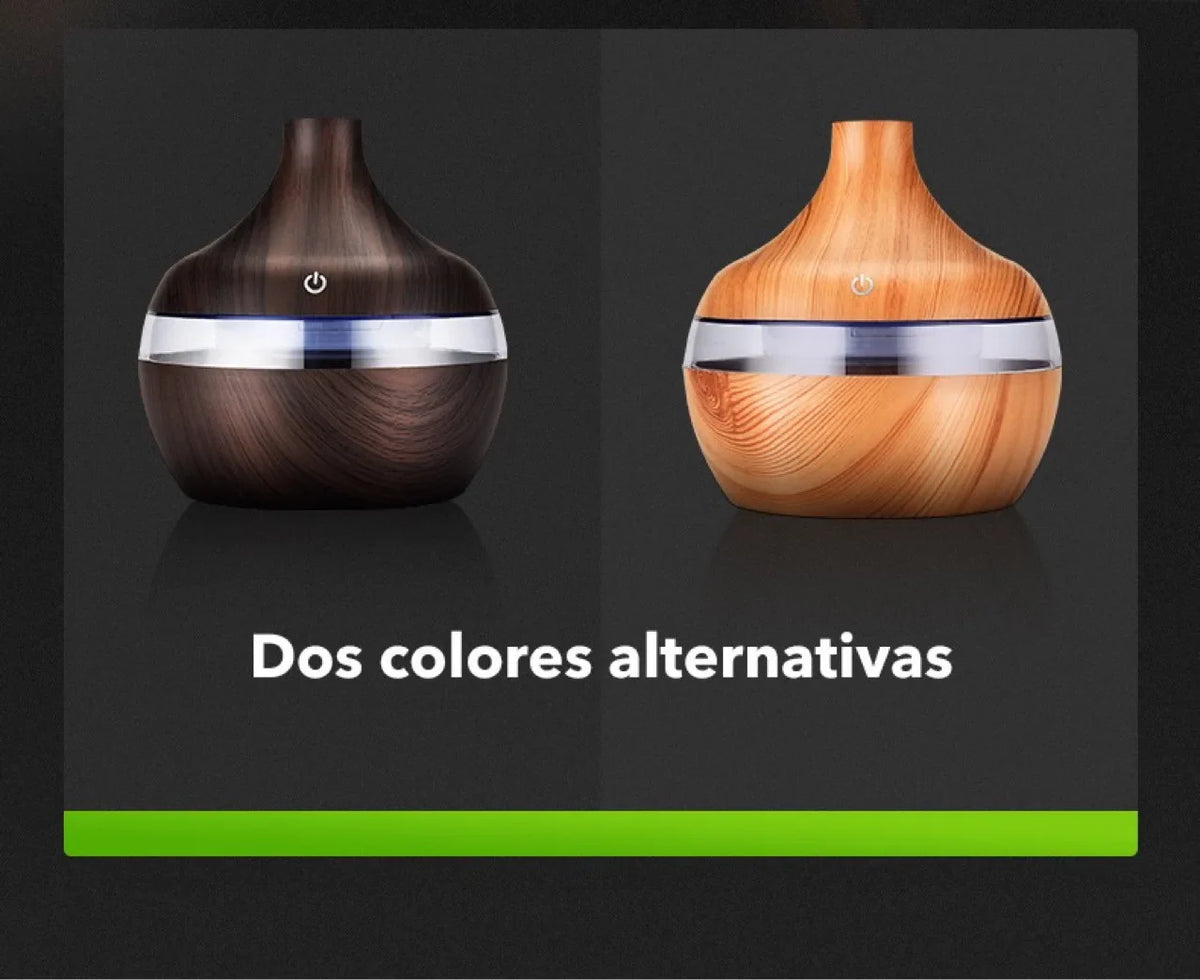 Wooden Ultrasonic Cool-Mist Humidifier