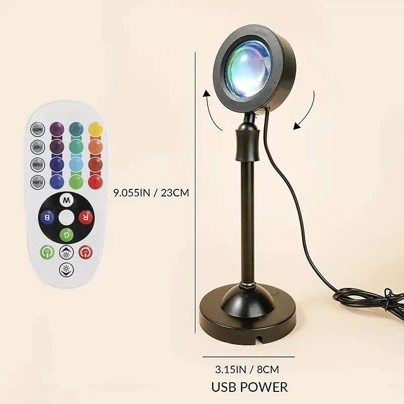 16-Colour Sunset Projector Lamp