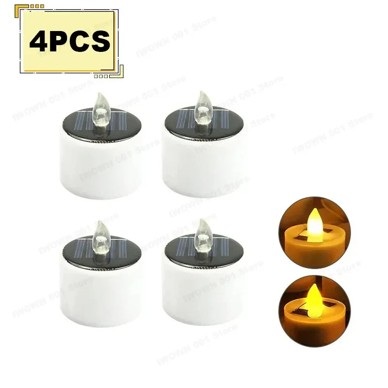 Solar LED Tea Candles (1/2/4/8/10pc options)