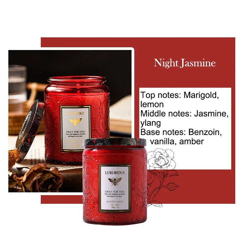 Scented Soy Wax Jar Candle