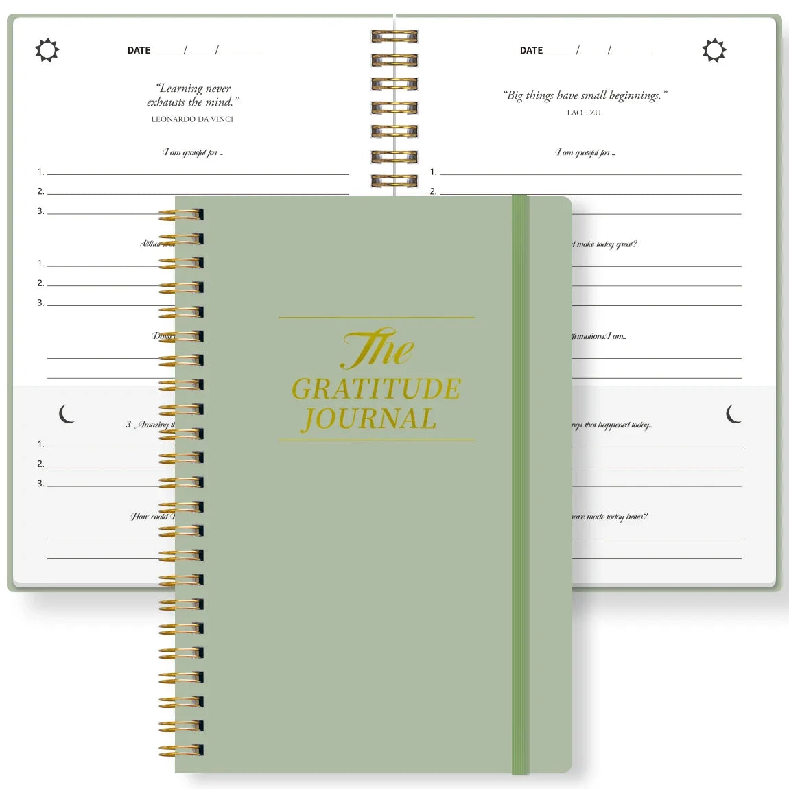 A5 Guided Gratitude Journal | Spiral Hardcover