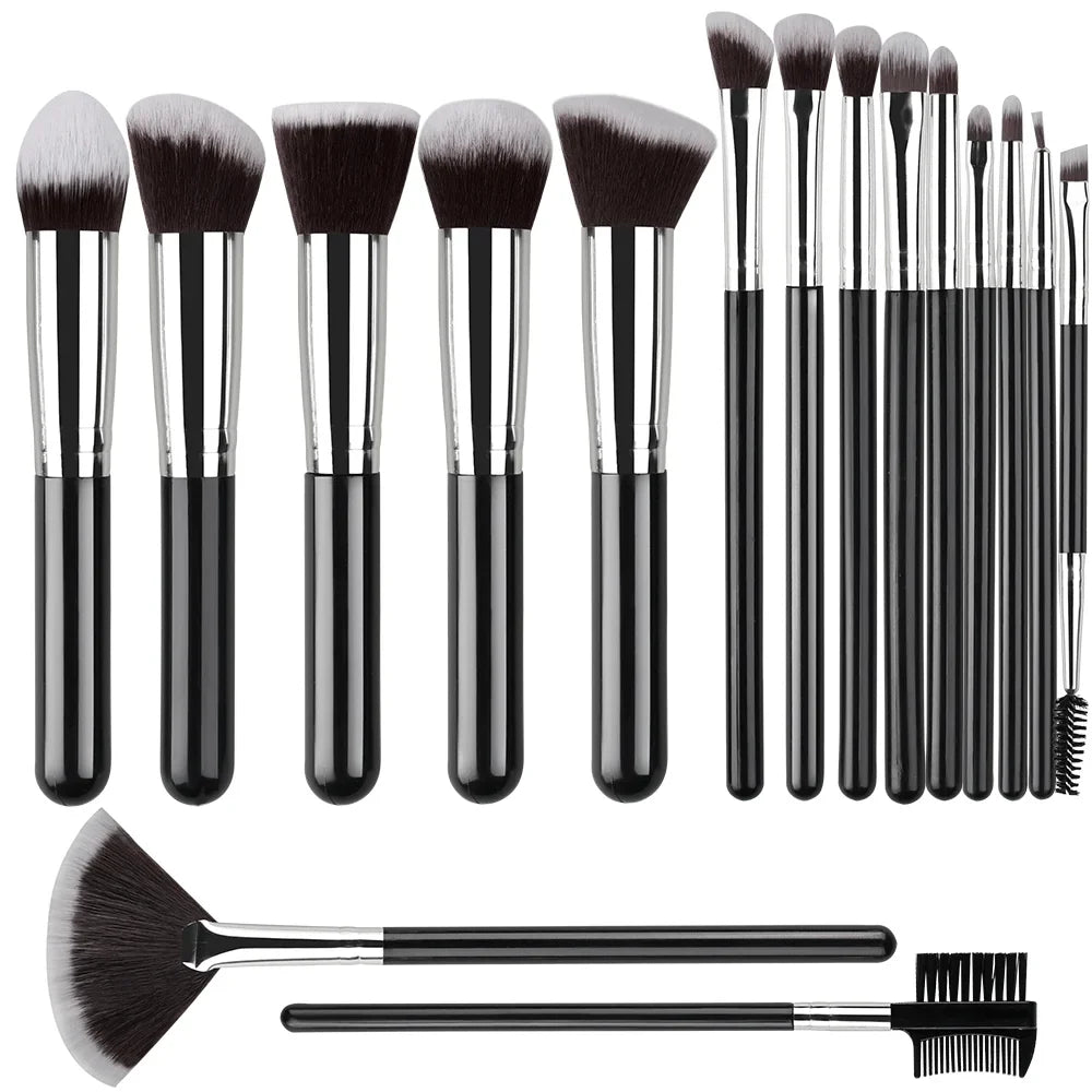 Makeup Brush Set – 14 or 16 Pieces