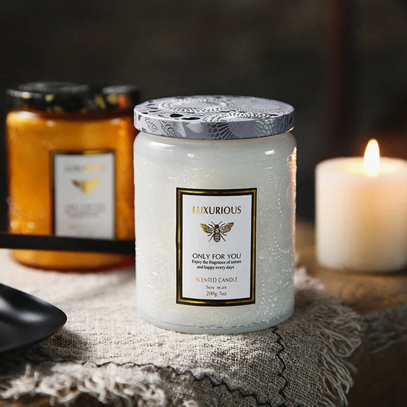 Scented Soy Wax Jar Candle