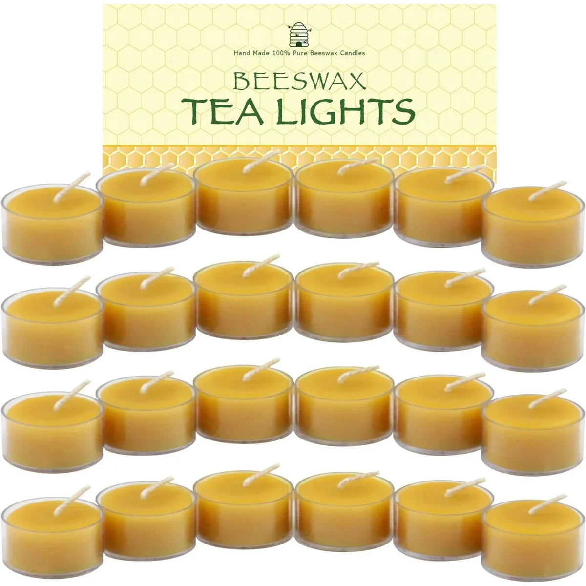 Natural Beeswax Tea Candles