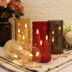 Flameless LED Taper Candles with Shades