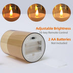 Remote-Control LED Flameless Candle Set