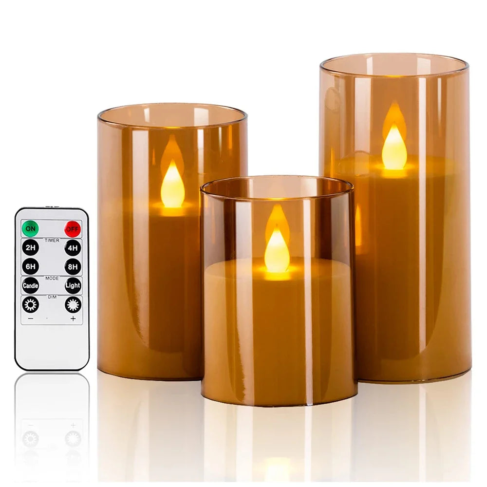 Remote-Control LED Flameless Candle Set